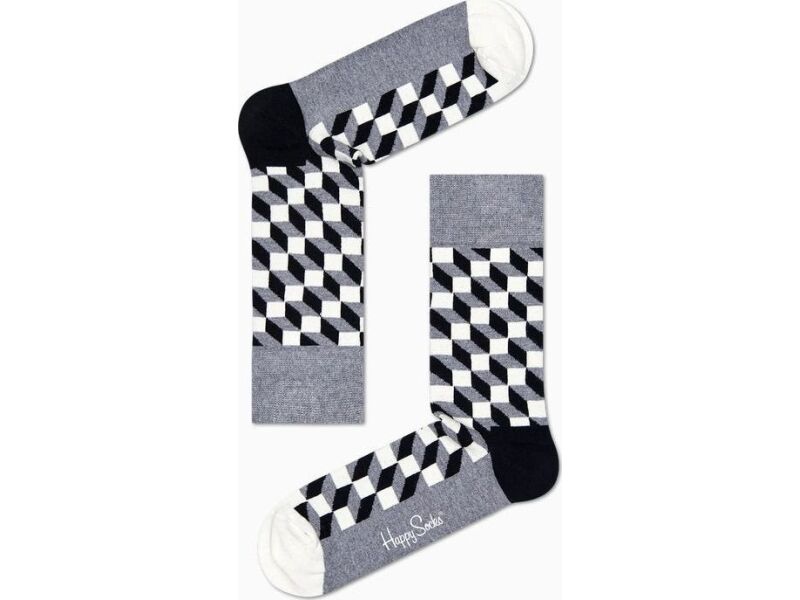 Happy Socks 4-Pack Classic Black & White Socks Gift Set Multi 9100