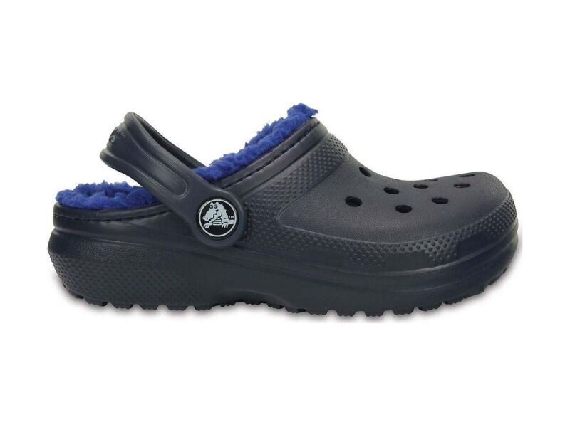 Crocs™ Kids' Classic Lined Clog Navy/Cerulean Blue