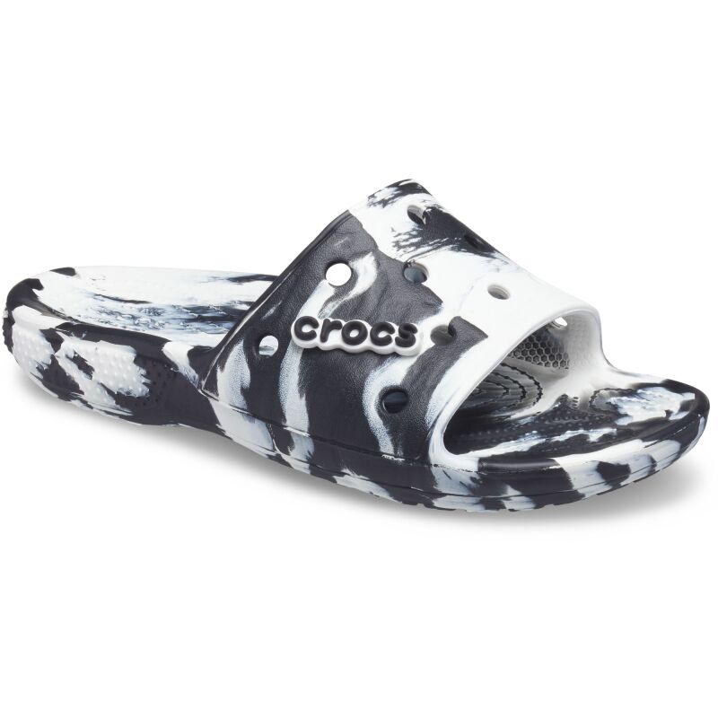Crocs™ Classic Marbled Slide White/Black