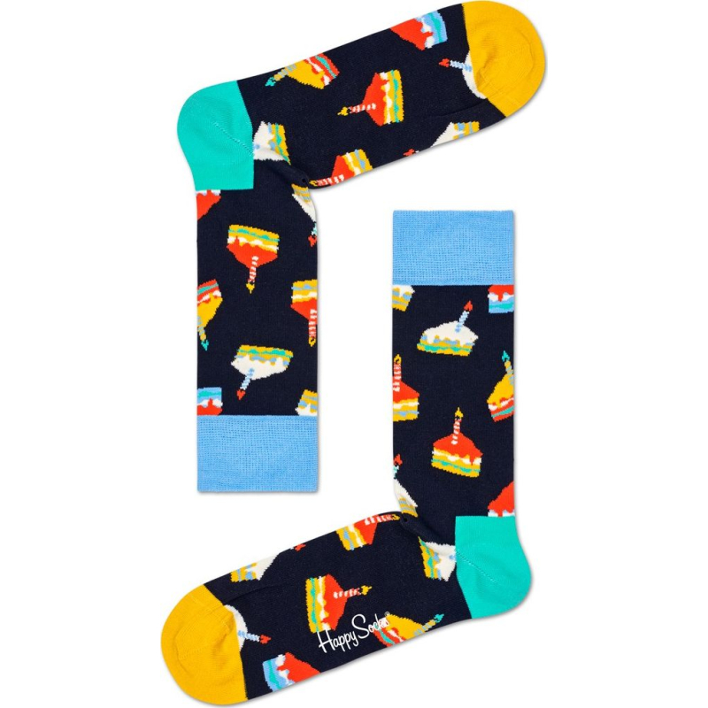 Happy Socks 2-Pack Birthday Cake Socks Gift Set Multi 6500