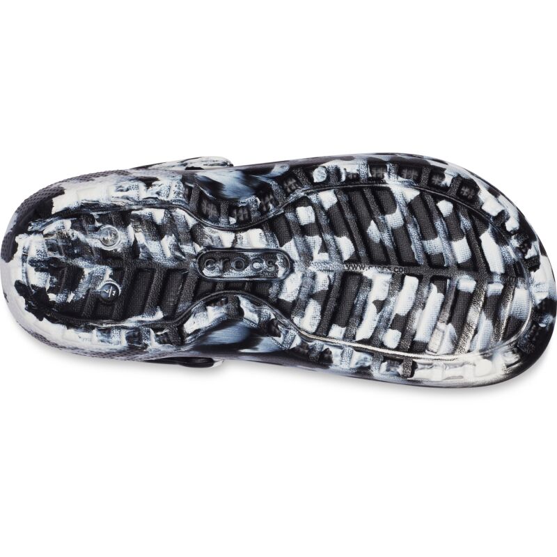 Crocs™ Classic Lined Marbled Clog White/Black