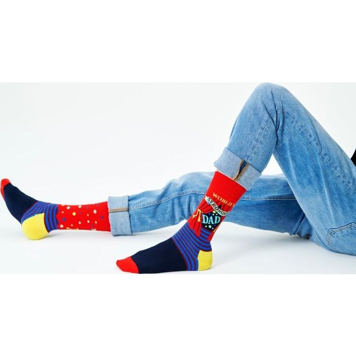 Happy Socks World´s Strongest Dad Sock Multi 4300