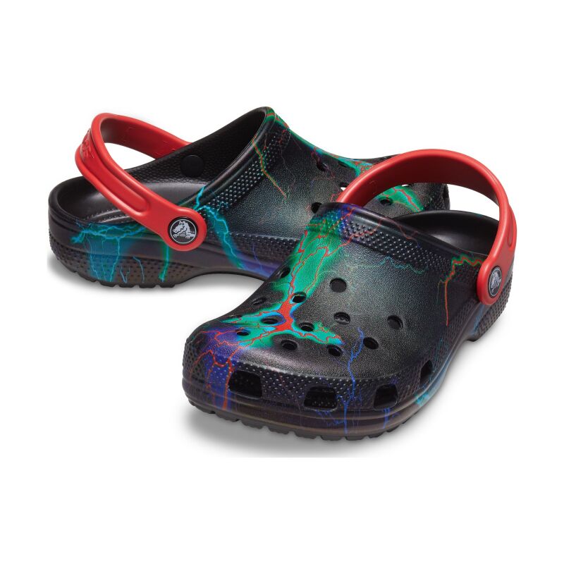 Crocs™ Classic Out Of This World II Clog Kid's 207787 Black/Lightning Bolts