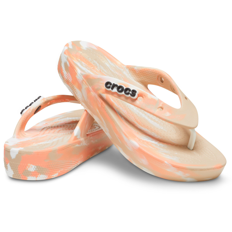 Crocs™ Classic Platform Marbled Flip Chai/Multi