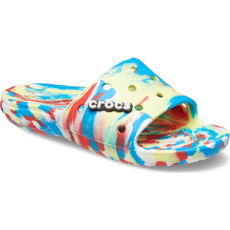 Crocs™ Classic Marbled Slide Sulphur/Multi