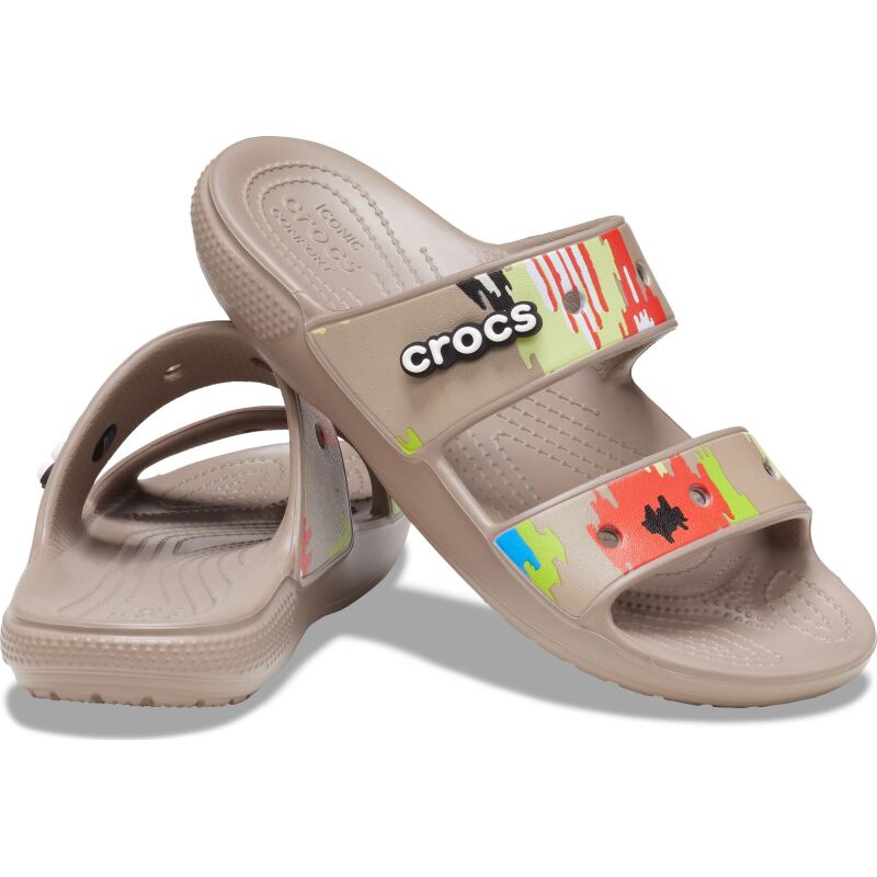 Crocs™ Classic Ikat Sandal Mushroom/Multi