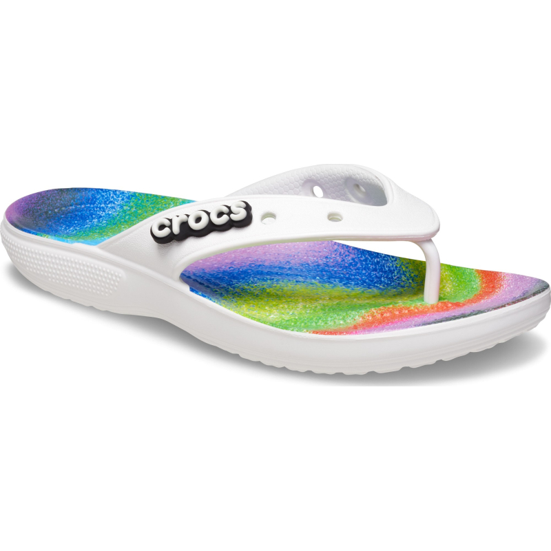 Crocs™ Classic Spray Dye Flip White/Multi