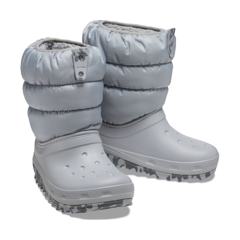 Crocs™ Classic Neo Puff Boot Kid's 207684 Light Grey