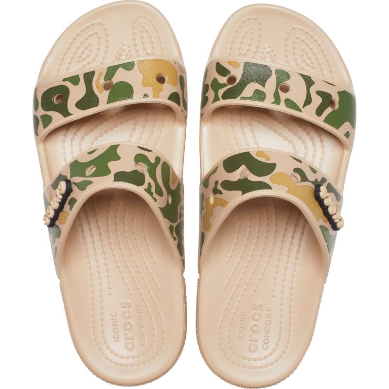 Crocs™ Classic Printed Camo Sandal Chai/Tan
