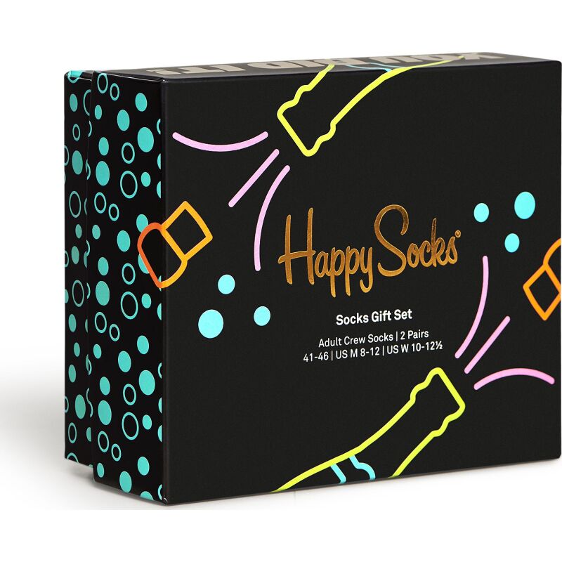 Happy Socks 2-Pack You Did It Socks Gift Set Multi 6500