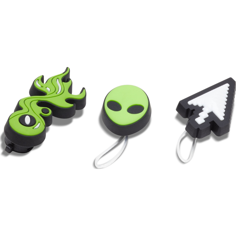 Crocs™ Jibbitz Green Sandal Backer 3-Pack 