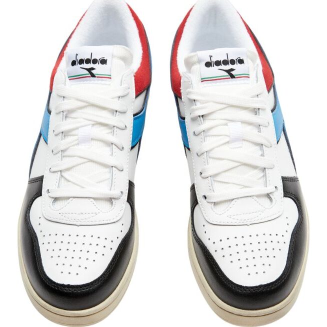 DIADORA Magic Basket Low Icona White/Black/Malibu Blue