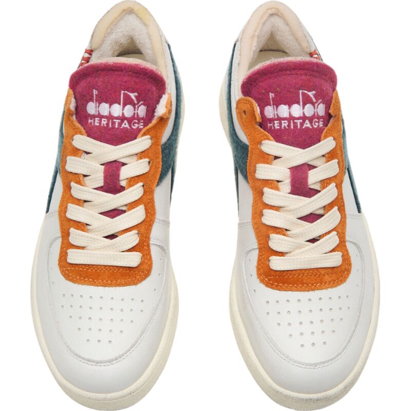 DIADORA Mi Basket Row Cut Tennis White/Eden