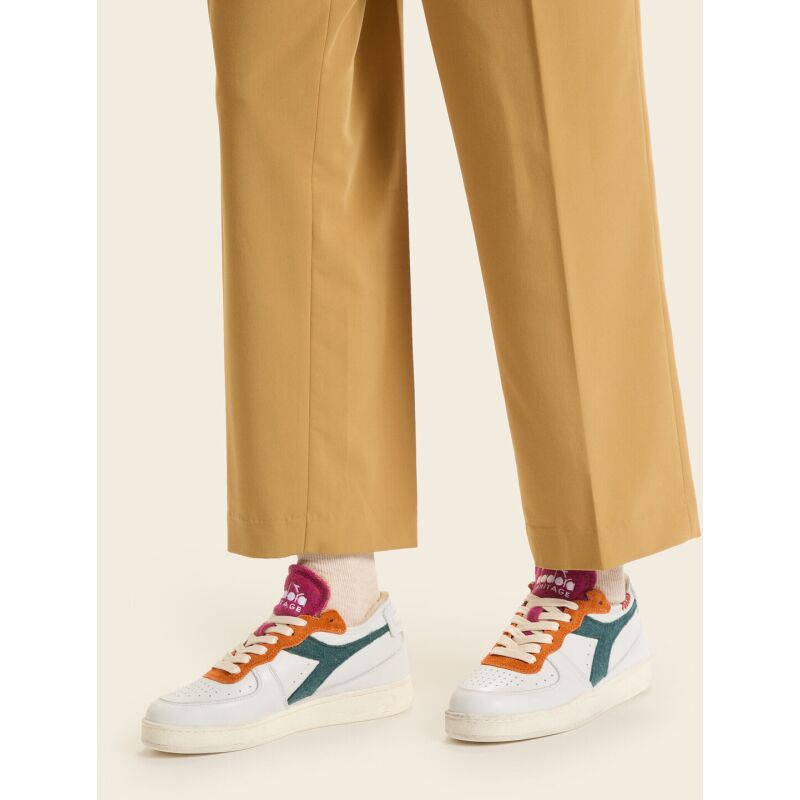 DIADORA Mi Basket Row Cut Tennis White/Eden