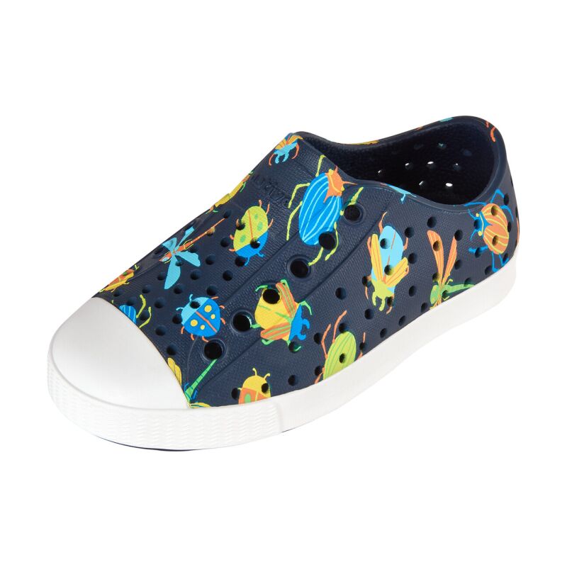 NATIVE  Jefferson Print Child Insight Blue/Shell White/Bug Buddies