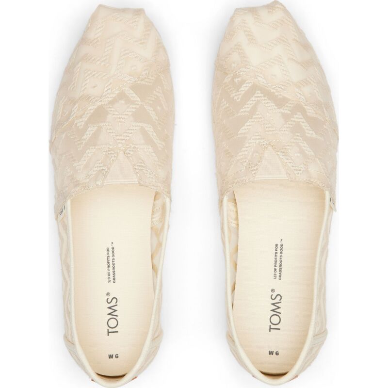 TOMS Chevron Lace Women's Alpargata Natural