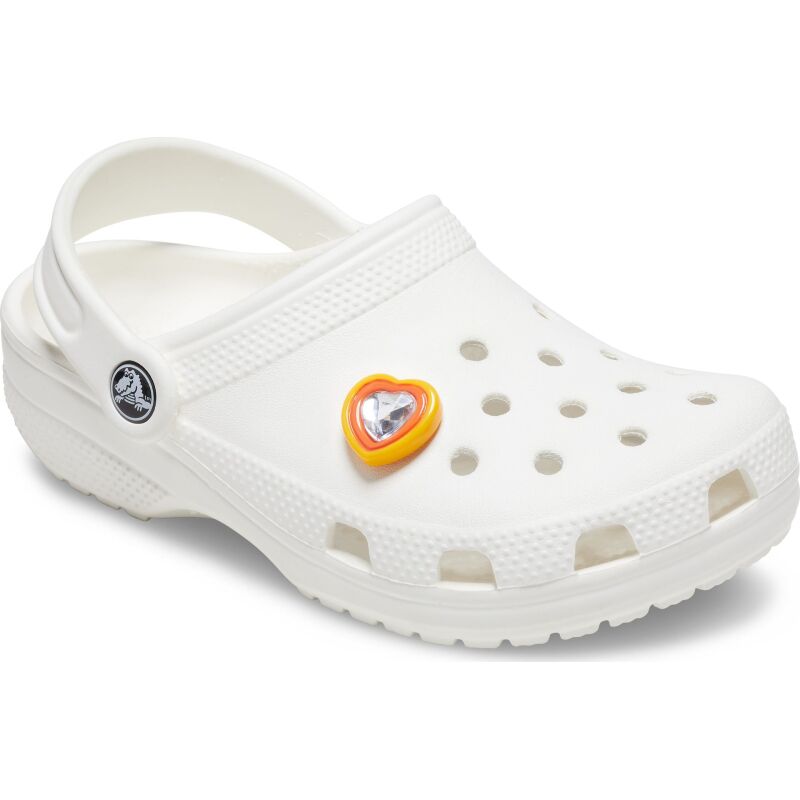 Crocs™ Jibbitz Yellow Orange Heart Gem Multi
