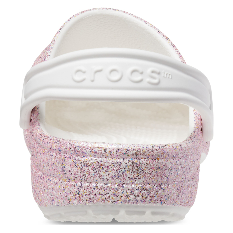 Crocs™ Classic Glitter Clog Kid's White/Rainbow