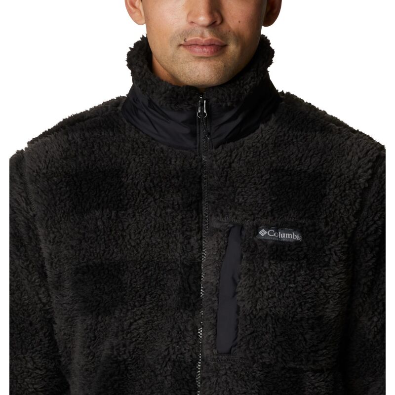 Columbia Winter Pass Print Fleece Full Zip Black Check
