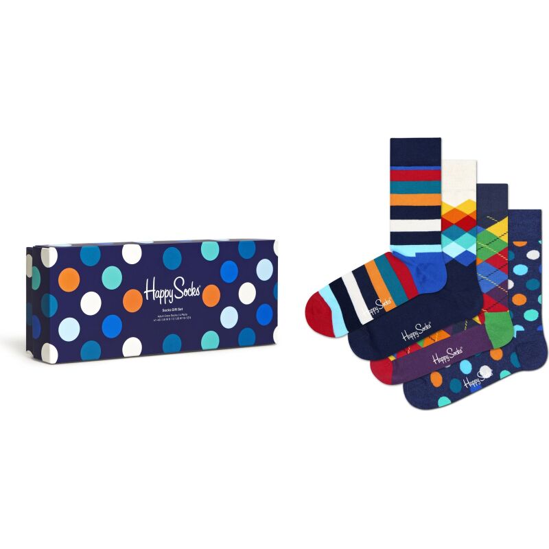 Набор носков Happy Socks 4-Pack Multi-color Gift Set  Multi-6050
