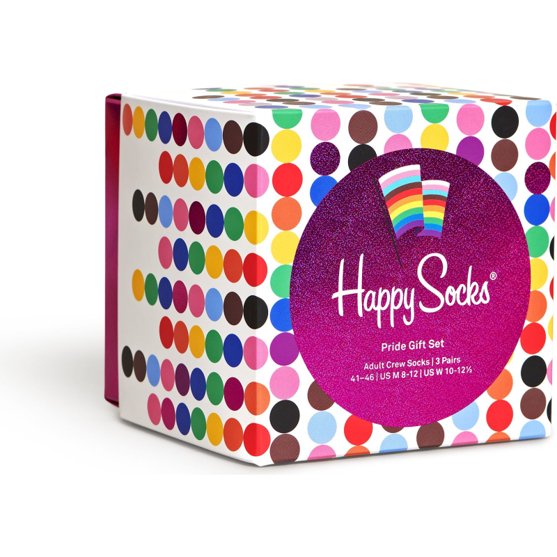 Набор носков Happy Socks 3-Pack Pride Gift Set  Multi-1300