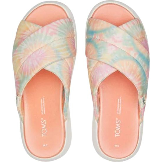TOMS TieDye Repreve Jersey Mallow Crossover Sandal Candy Pink