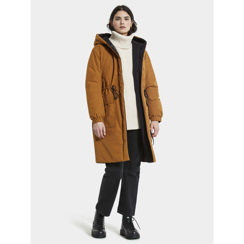 ANNA  WOMEN'S PARKA Black/Cayenne