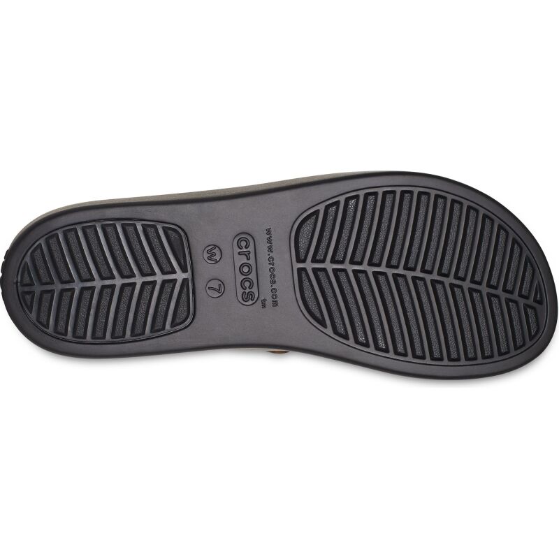 Crocs™ Brooklyn Tort Strappy Sandal Low Mocha/Black