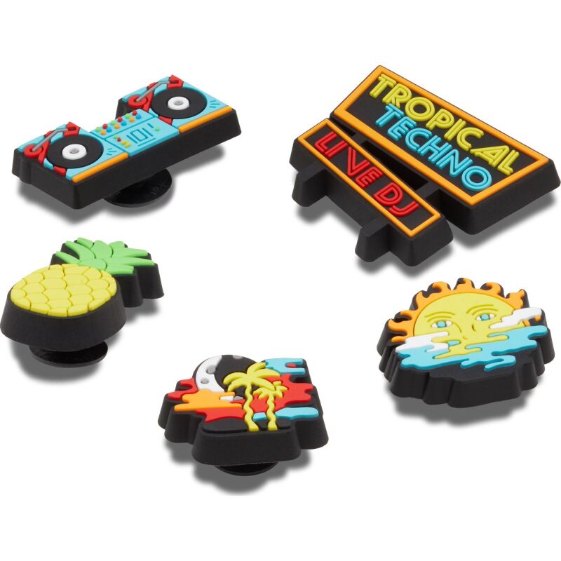 Crocs™ Jibbitz Tropical Techno Dj 5 Pack 