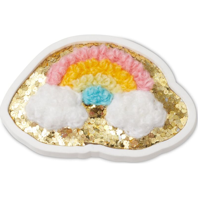 Crocs™ Jibbitz Glitter Rainbow Patch 