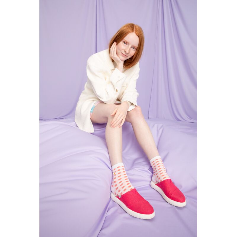 Шльопанцы TOMS Heritage Canvas Women's Mallow Mule Sneaker Raspberry