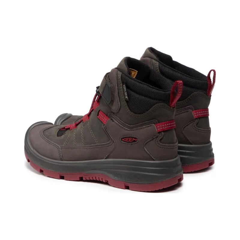 Keen Redwood Mid Wp 1023885 Steel Grey/Red Dahlia