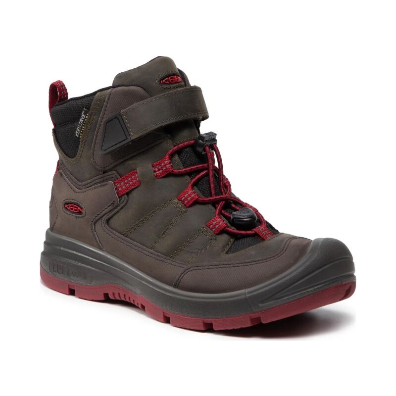 Keen Redwood Mid Wp 1023885 Steel Grey/Red Dahlia