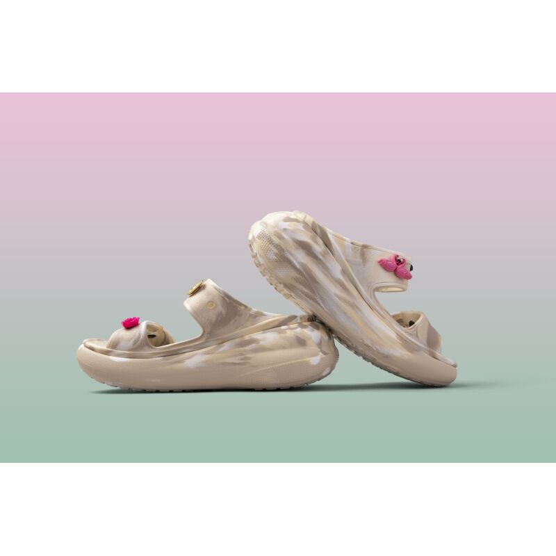 Crocs™ Classic Crush Marbled Sandal Bone/Multi