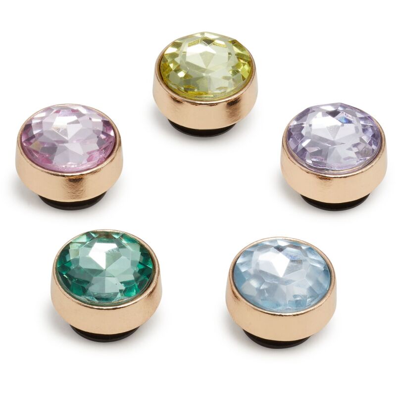 Crocs™ Jibbitz Gold and Gem 5 Pack Multi