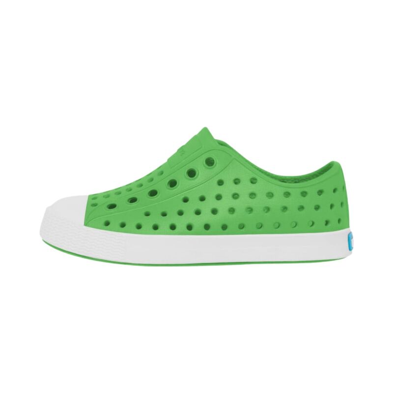 NATIVE Jefferson Junior GRASSHOPPER GREEN/ SHELL WHITE