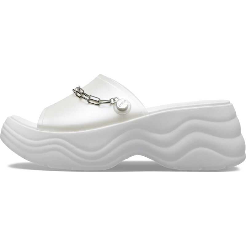 Crocs™ Skyline Chain Slide White