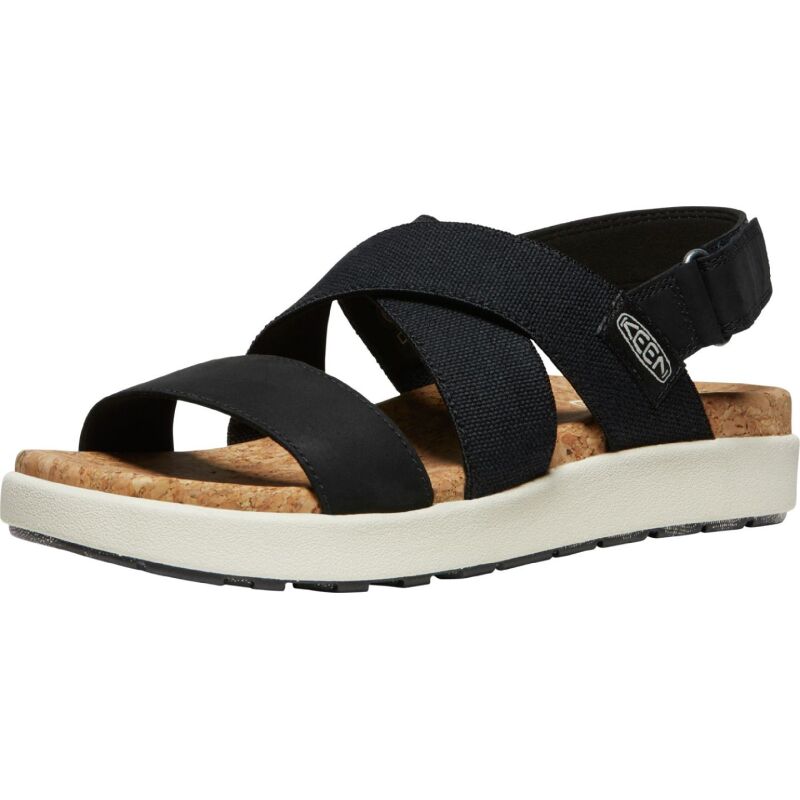 Keen Elle Criss Cross Sandal Women's BLACK/BIRCH