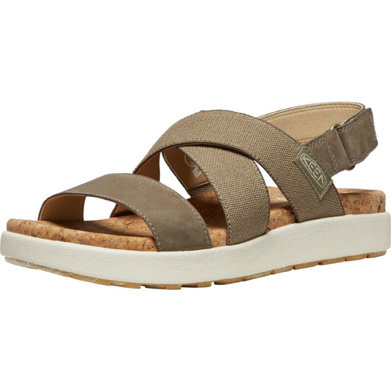 Keen Elle Criss Cross Sandal Women's BRINDLE/BIRCH