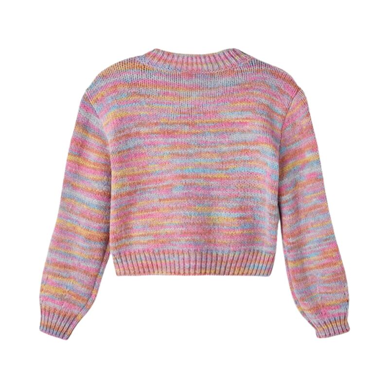 Name It LONG SLEEVED SHORT O-NECK KNIT Pink Flambé