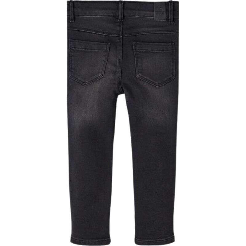 Name It Slim Fleece Jeans Girls' Black Denim