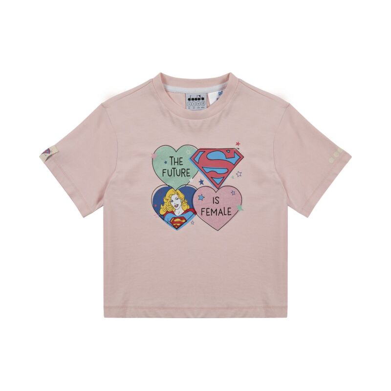 DIADORA JG.T-SHIRT SS SUPERGIRL Wild Rose (50207)