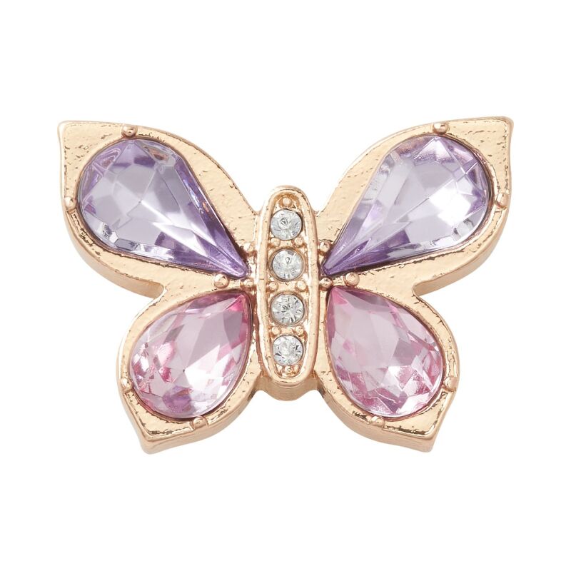 Crocs™ Jibbitz Gold Butterfly With Gem 