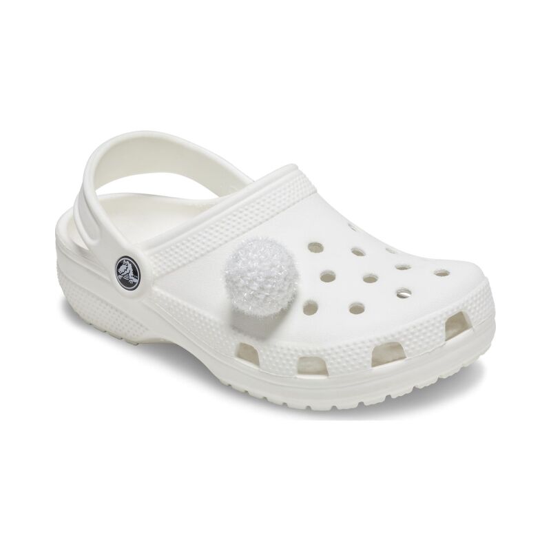 Crocs™ WHITE METALLIC PUFF BALL G1136800-MU 