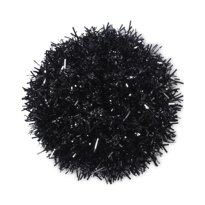 Crocs™ Jibbitz Black Metallic Puff Ball 