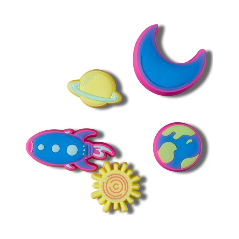 Crocs™ Jibbitz Lights Up Neon Planets 5 Pack 