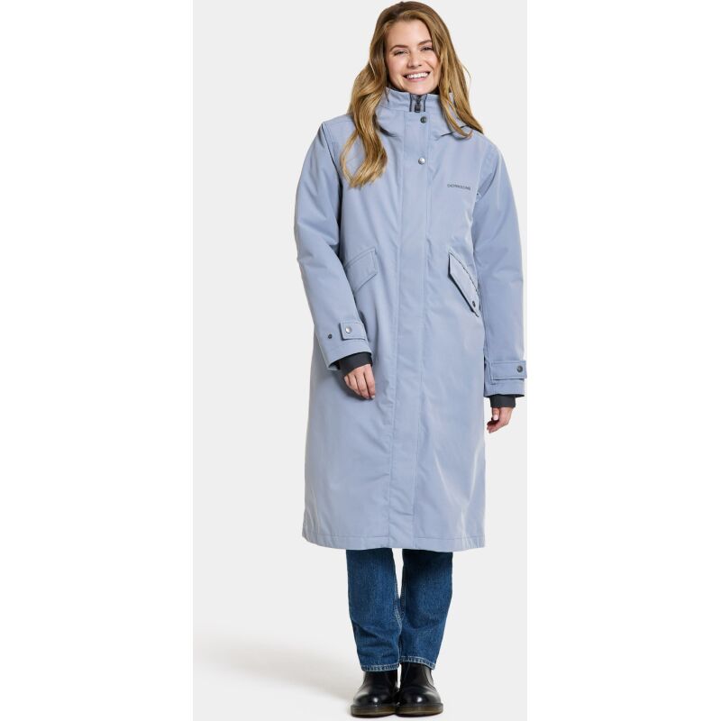 Didriksons Mia Long Women's Parka Glacial Blue
