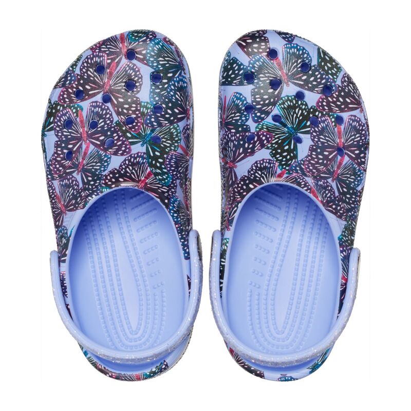 Crocs™ Classic Butterfly Clog Kid's 208300 Moon Jelly/Multi