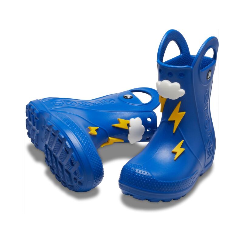 Crocs™ Handle It Lightning Bolt Rain Boot Kids' Blue Bolt
