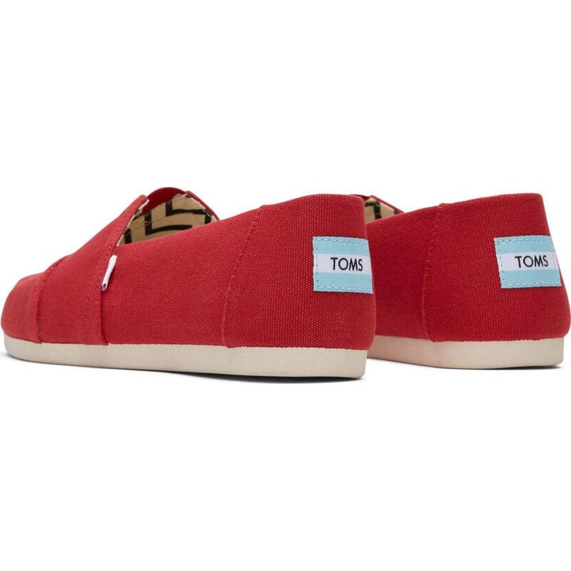 TOMS Recycled Cotton Canvas Men's Alpargata Red